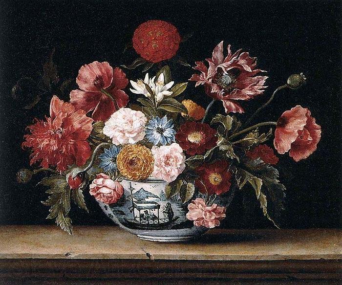 Jacques Linard Chinese Bowl with Flowers